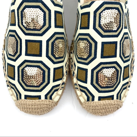 Tory Burch Cecily Sequin Embellished Espadrilles - Picture 10 of 14